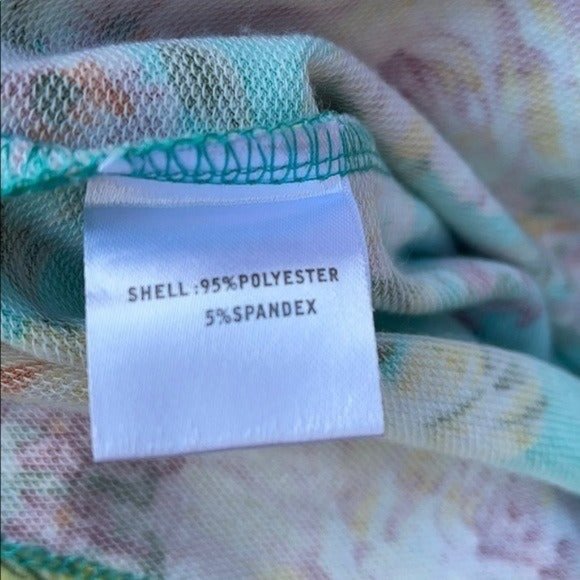 Tam Ware Floral Print Dress Spring Easter Scoop Neck Short Sleeve Summer Size M - Picture 5 of 6